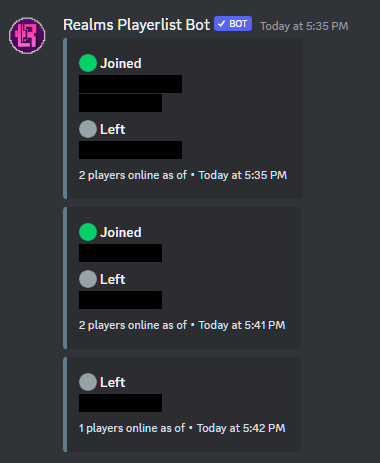 Picture on how live playerlist looks like.